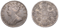 Anne (1702-1714), Halfcrown, 1706, roses and plumes, edge qvinto (ESC 1361; S 3582). Good fine	 £100-£120