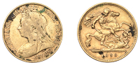 Victoria (1837-1901), Half-Sovereign, 1896 (Hill 491; S 3878). Residue, good fine	 £300-£400