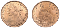 Victoria (1837-1901), Penny, 1888 (F 126; BMC 1740; S 3954). Good extremely fine, full original colour 	 £80-£100