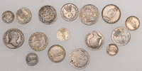 George III, Maundy Set, 1792, ‘wire money’ type (ESC 2237; S 3763); together with Maundy oddments George I to...