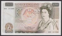 Bank of England, David H. F. Somerset, £1 (3), 20 March 1981, prefixes CN20 (2) and DU23, £5 (2), June 1980 and 16...