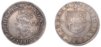 Charles I (1625-1649), Briot’s Second Milled issue, Sixpence, mm. anchor (flukes to right) and mullet on obv.,...