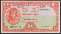 Central Bank of Ireland, 10 Shillings (2), 1968, £1 (13), 1957, 1958, 1960, 1964, 1966, 1970, 1972, 1974, 1975 (2),...