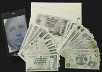 Bank of Scotland, £1 (7), 1971-1984, £5, 1990, and a matching serial number pair £5 and £10, 2016, Clydesdale...