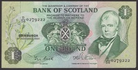 Bank of Scotland, £1 (7), 1971-1984, £5, 1990, and a matching serial number pair £5 and £10, 2016, Clydesdale...