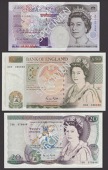 Bank of England, George M. Gill, £5, 1 March 1988, prefix SC22, £10, 1 March 1988, prefix EZ29, £20, 1 March...