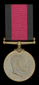 Natal 1906, no clasp, a bronze trial striking fitted with fixed suspension and impressed on the edge ‘Arthur F....