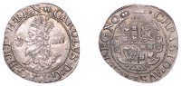 Charles I (1625-1649), Aberystwyth mint, Groat, mm. book, smaller bust, reads mag, rev. plume with bands, Scottish...