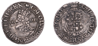 Charles I (1625-1649), Aberystwyth mint, Groat, mm. book, larger bust, reads mag, rev. plume with bands, 1.67g/2h...