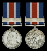 Naval Good Shooting Medal, E.VII.R., 1 clasp, H.M.S. “Bellerophon” 1910. 4” B.L. (167565 R. Henry, Lg. Sea....