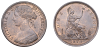 Victoria (1837-1901), Penny, 1873 (F 64; BMC 1689; S 3954). Some original colour, good extremely fine	 £100-£120