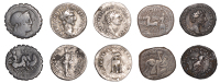 Nerva (96-98), Denarius, 97, laureate head right, rev. Fortuna, draped, standing left, holding rudder set on ground...