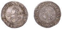 Charles I (1625-1649), Aberystwyth mint, Groat, mm. book, smaller bust, rev. plume without bands, 2.03g/11h (Morr....