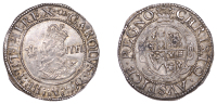 Charles I (1625-1649), Aberystwyth mint, Groat, mm. book, smaller bust, rev. plume with bands, 2.03g/11h (Morr. A-2;...