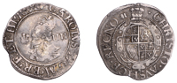 Charles I (1625-1649), Aberystwyth mint, Groat, mm. book, smaller bust, rev. plume with bands, 1.93g/9h (Morr. A-2;...