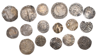 Edward I to Charles I, miscellaneous hammered silver coins (17), various denominations [lot]. Generally fair to...
