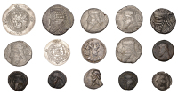 Arsakid Kings of Parthia, Vologases IV, AR Tetradrachm, Seleukeia, yr 521 [209/10 AD], Seleukeia on the Tigris, bust...