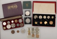 George VI, Proof Set, 1950, comprising Halfcrown to Farthing (S PS17); Elizabeth II, Proof Set, 1935, comprising...