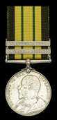 Africa General Service 1902-56, 2 clasps, N. Nigeria 1903-04, N. Nigeria 1904 (32 Gnr. Alieu Zaria. 1/A. N.N. Regt.)...