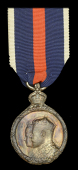 Coronation 1902, bronze, the reverse contemporarily engraved ‘Presented to W. L. Etherton by H.M. King Edward...