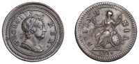 George I (1714-1727), Farthing, 1719, large obv. letters (BMC 807; S 3662). Very fine 	 £100-£150