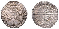 Scotland, Robert III, Heavy coinage, First issue, Groat, Edinburgh, mm. cross potent, tressure of seven arcs, large...