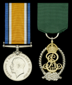 Pair: Paymaster Lieutenant-Commander E. Taffs, Royal Naval Reserve

British War Medal 1914-20 (Pay. Lt. Cr. E....