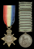 1914-15 Star (Ft. Surg. S. T. Reid. R. N.); together with the recipient’s 2nd Cruiser Squadron Medal 1908, 11...