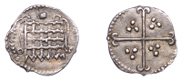 Elizabeth I (1558-1603), Sixth issue, Halfpenny, mm. tun, 0.22g/11h (N 2018; S 2581). A trifle double struck,...