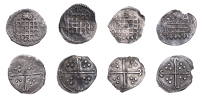 Elizabeth I, Sixth issue, Halfpennies (3), mm. A, 0.20g/12h, mm. key, 0.22g/12h, no mm., 0.14g/12h (N 2018; S 2581);...