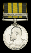 The rare A.G.S. ‘Uganda 1900’ awarded to Mr. S. Browning [C.M.G.], attached Uganda Rifles, and later Provincial...