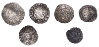 Henry VII, Penny, Sovereign type, York, Abp Rotherham, no mm, single pillar, rosette stops, 0.69g/11h (N 1728; S...