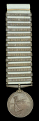 2nd Cruiser Squadron Medal 1908, 14 clasps, Durban, Pietermaritzburg, Pretoria, Johannesburg, Bloemfontein,...