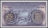 States of Guernsey, £5, ND (1977), serial number B874888, Bull signature, uncirculated 
GPM G259, Pick 46c	 £80-£120