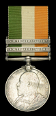 King’s South Africa 1901-02, 2 clasps, South Africa 1901, South Africa 1902 (8854 Dvr: C. A. Spencer. A.S.C.) good...