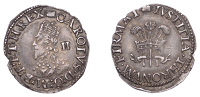 Charles I (1625-1649), Aberystwyth mint, Halfgroat, mm. book, well-proportioned bust, no inner circles, contraction...