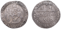 Charles I (1625-1649), Oxford mint, Halfcrown, 1642, mm. Shrewsbury plume without coronet on obv. only, Shrewsbury...