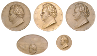 Austria, Centenary of the Death of Franz Schubert, 1928, a bronze medal by A. Hartig, 74mm, 139.66g (Niggl. 1798);...