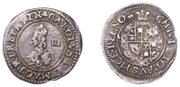 Charles I (1625-1649), Oxford mint, Threepence, undated, mm. lis on obv., book on rev., Rawlins’ die, signed r...