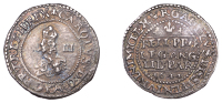 Charles I (1625-1649), Oxford mint, Threepence, 1644, mm. lis on obv. only, Rawlins’ die, signed r below bust,...