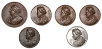 Great Britain, Centenary of the Death of Handel, 1859, a bronze medal by W.J. Taylor, 51mm, 80.03g (BHM 2656);...