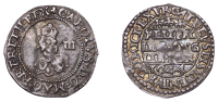 Charles I (1625-1649), Oxford mint, Threepence, 1644, mm. lis on obv. only, Rawlins’ die, signed r below bust,...