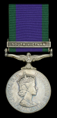 General Service 1962-2007, 1 clasp, South Vietnam (53602 R. J. Brown) small edge bruise, otherwise extremely fine...