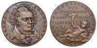 Germany, Centenary of the Death of Ludwig van Beethoven, 1928, a bronze medal by K. Goetz, bust three-quarters...