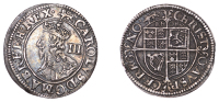 Charles I (1625-1649), York mint, Threepence, mm. lion, reads f e h, p and i in avspice conjoined, 1.30g/9h (DIG...