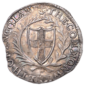 Commonwealth (1649-1660), Sixpence, 1658, mm. anchor on obv. only, reads enggland, no stop to left of mint-mark,...