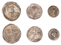 Commonwealth (1649-1660), Halfgroat, 0.92g/6h (ESC 224; N 2728; S 3221); Penny, 0.46g/12h (ESC 228; N 2729; S 3222);...