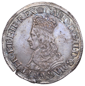Charles II (1660-1685), First Hammered issue, Shilling, mm. crown on obv. only, stop after regno, 5.92g/10h (ESC...