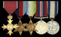 A fine Second War O.B.E., Lloyd’s War Medal for Bravery at Sea group of five awarded to Chief Engineer Officer S....