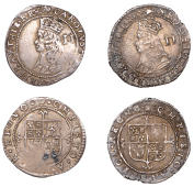 Charles II (1660-1685), Third Hammered issue, Halfgroats (2), mm. crown, both type E, stops in rev. legend,...